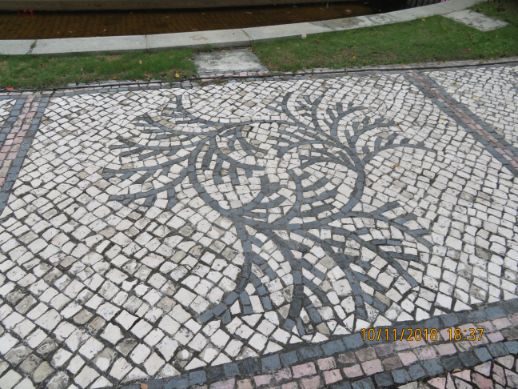 sidewalk mosaic Arts Garden, Macau