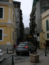 at the edge of Largo da Se Plaza, Macau