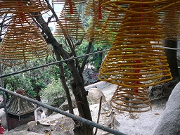 incense coils, A-Ma Temple, Macau