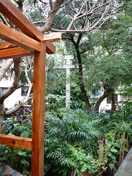 Cross on the grounds of St. Lawrence Church, Macau