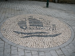 Sidewalk mosaic in front of St. Lawrence Church, Macau