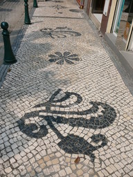 sidewalk mosaic, Taipa old village, Macau