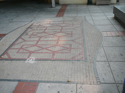 sidewalk mosaic, Taipa old village, Macau